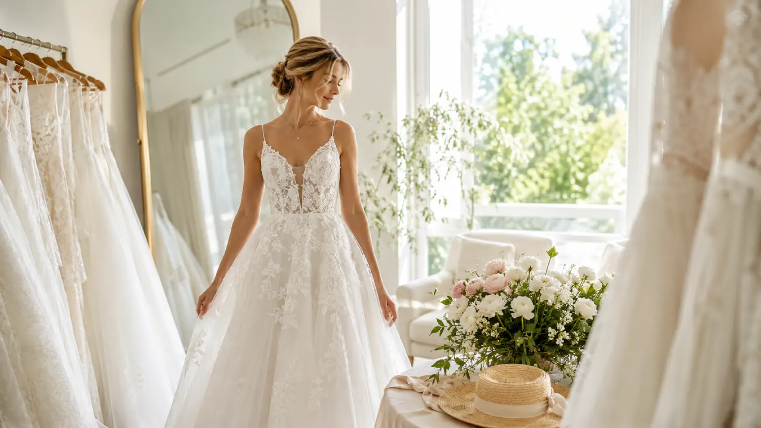 Robe de mariée en juin : ce qu'il faut savoir avant d'essayer